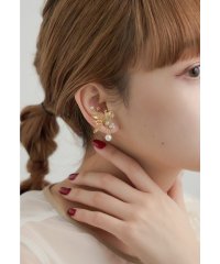 niana/ニアナ niana リーフパールイヤリング ゴールド シルバー 結婚式 二次会 同窓会 成人式 パーティー お呼ばれ オケージョン フォーマル/508046683
