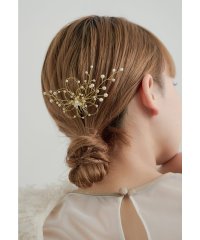 niana/ニアナ niana パールフラワーコーム 結婚式 二次会 お呼ばれ パーティー 浴衣 着物 和装 ヘアアクセサリー かんざし 水引き ヘアピン シルバー ゴール/508046686