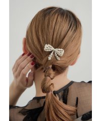 niana/ニアナ niana パールリボンコーム 結婚式 二次会 お呼ばれ パーティー ヘアアクセサリー かんざし ヘアピン シルバー ゴールド 浴衣 着物 和装/508046687