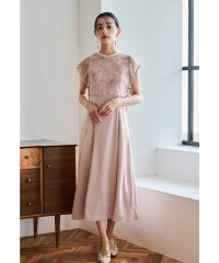 niana/ニアナ niana スパンコールレースドッキングドレス リボン 花柄 結婚式 二次会 成人式 同窓会 パーティードレス オケージョンドレス お呼ばれワンピース/508046692