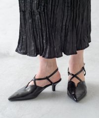 Menue/メヌエ Menue Vカット クロスストラップパンプス/508047120