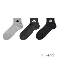 adidas/アディダス adidas 福助 【】3足組 靴下 無地 ワンポイント ショート丈 (06017W)紳士 男性 メンズ フクスケ fukuske ふくすけ/508047238