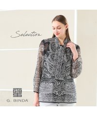 Liliane Burty/【Selection】イタリア製素材　BINDA　ストール付きシルクブラウス/508047292
