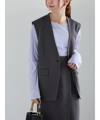Te chichi/【宮本茉由着用】シングルノーカラージレ（セットアップ可）/508047347