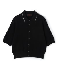 CABaN /CABaN コットンカシミヤ パールポロカーディガン/508047529