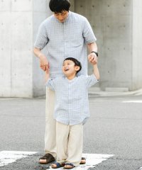URBAN RESEARCH DOORS（Kids）/『親子リンク』シルケットリネンバンドカラーシャツ(KIDS)/508047599