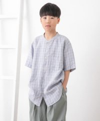 URBAN RESEARCH DOORS（Kids）/『WEB/一部店舗限定』『親子リンク』シルケットリネンバンドカラーシャツ(KIDS)/508047600