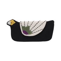 KANKAN/カンカン KANKAN トリ刺繍メガネケース/508048016