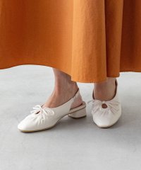 welleg/ウェレッグ welleg リボンギャザー バックストラップパンプス/508048050