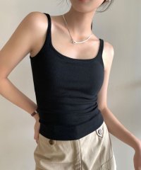 TeddyShop/テディショップ Teddyshop レディース レイヤードで大活躍。カップ付きリブニットタンクトップ/508048354