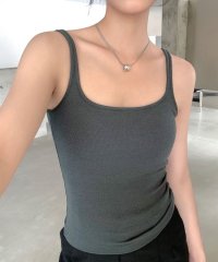 TeddyShop/テディショップ Teddyshop レディース レイヤードで大活躍。カップ付きリブニットタンクトップ/508048354