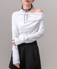 TeddyShop/テディショップ Teddyshop レディース 長袖4WAYワンオフショルVネックドレープトップス/508048356