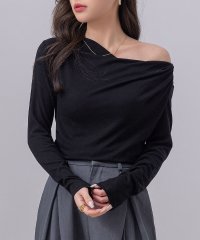 TeddyShop/テディショップ Teddyshop レディース 長袖4WAYワンオフショルVネックドレープトップス/508048356