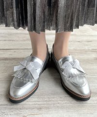 adottona/アドット adottona 【晴雨兼用】リボンつきタッセルローファー【撥水加工】/508048484