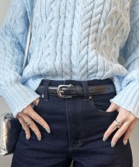 styiro/スタイロ styiro 【牛革】ユニセックス ヴィンテージシルバーバックルレザーベルト/508048514