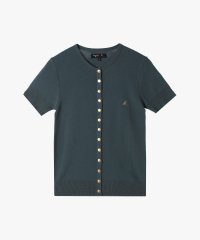 agnes b. FEMME/"b."ロゴ刺繍 コットンニット 半袖 カーディガンプレッション "Swing"/508048618