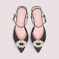PRETTY BALLERINAS/プリティ・バレリーナ Pretty Ballerinas YVETTE nodo crystal brooch / イヴェット ノド クリスタルブローチ ミュー/507866293