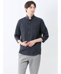 m.f.editorial/ペイズリードビー スタンドカラー7分袖シャツ/508034807