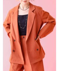 Rouge vif la cle/【Le Melange/ル・メランジュ】スラブタッチドライジャケット【WEB限定/508047285