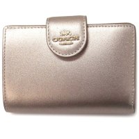 COACH/コーチ COACH コーチ レザー財布 COACH アウトレット レザー ミディアム コーナー ジップ ウォレット 二つ折り財布 CW528 IMXCE/508049123