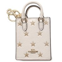 COACH/コーチ COACH コーチ キーホルダー COACH アウトレット スタープリント 星柄 ミニ トート バッグチャーム キーホルダー CX074 IMCAH/508049125