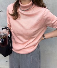KOBE LETTUCE/コウベレタス KOBE LETTUCE タートルドルマン5分袖スプリングニット [N1154]/508049155