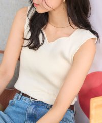 KOBE LETTUCE/コウベレタス KOBE LETTUCE ハートネックリブニットトップス【ノースリーブ】 [N1177]/508049157