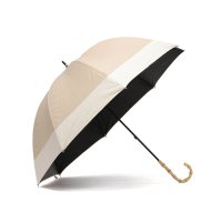 because/ビコーズ because 傘 レディース 晴雨兼用 大きめ 軽量 ブランド 完全遮光 遮光率100% 紫外線対策 遮熱 セーフガード バンブーハンドル バイカラ/508049582