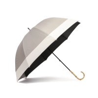 because/ビコーズ because 傘 レディース 晴雨兼用 大きめ 軽量 ブランド 完全遮光 遮光率100% 紫外線対策 遮熱 セーフガード バンブーハンドル バイカラ/508049582