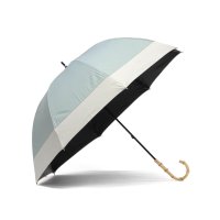 because/ビコーズ because 傘 レディース 晴雨兼用 大きめ 軽量 ブランド 完全遮光 遮光率100% 紫外線対策 遮熱 セーフガード バンブーハンドル バイカラ/508049582