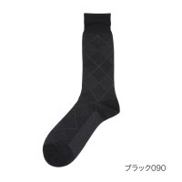 manzoku/マンゾク 満足 福助 【満足】 靴下 冷感 アーガイル柄 クルー丈 消臭抗菌防臭(33974W)紳士 男性 メンズ フクスケ fukuske ふくすけ/508049642