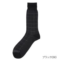 manzoku/マンゾク 満足 福助 【満足】 靴下 冷感 チェック柄 クルー丈 消臭抗菌防臭(33975W)紳士 男性 メンズ フクスケ fukuske ふくすけ/508049643