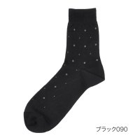 manzoku/マンゾク 満足 福助 【満足】 靴下 冷感 ドット柄 ハーフ丈 消臭抗菌防臭(33978W)紳士 男性 メンズ フクスケ fukuske ふくすけ/508049645