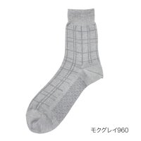 manzoku/マンゾク 満足 福助 【満足】 靴下 冷感 チェック柄 ハーフ丈 消臭抗菌防臭(33979W)紳士 男性 メンズ フクスケ fukuske ふくすけ/508049646