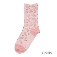 Universal/フクスケ fukuske 福助 【fukuske(フクスケ)】 靴下 小花柄 クルー丈 (3163－230)婦人 女性 レディース フクスケ fukuske ふ/508049661