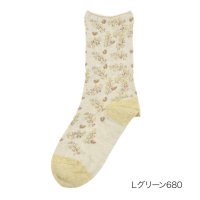 Universal/フクスケ fukuske 福助 【fukuske(フクスケ)】 靴下 小花柄 クルー丈 (3163－230)婦人 女性 レディース フクスケ fukuske ふ/508049661