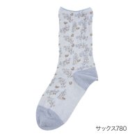 Universal/フクスケ fukuske 福助 【fukuske(フクスケ)】 靴下 小花柄 クルー丈 (3163－230)婦人 女性 レディース フクスケ fukuske ふ/508049661