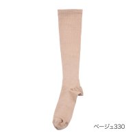 manzoku/マンゾク 満足 福助 【満足】 靴下 いつでもキレイ魅せ 無地 ハイソックス丈 段階着圧設計(4345－51N)婦人 女性 レディース フクスケ fukuske/508049671