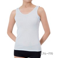 manzoku/マンゾク 満足 福助 【デイリー満足】 タンクトップ 暑い日私の涼生活 無地 袖なし レーヨン素材(37V2112)婦人 女性 レディース フクスケ fukus/508049682