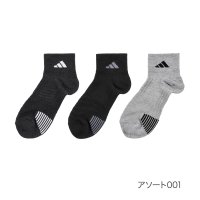 adidas/アディダス adidas 福助 【アディダス】3足組 靴下 SUPER MESH 無地 ワンポイント ショート丈 つま先かかと周りサポート(06F04W)紳士 /508049686