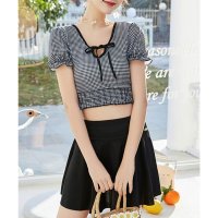 miniministore/ミニミニストア miniministore ギンガムチェック水着セット露出控えめ水着 【返品不可商品】/508049692