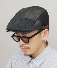 Ruben/ルーベン Ruben ハンチング 帽子 モナコハンチング メンズ デニム パッチワーク ハンチング帽 ハンチングキャップ/508049706