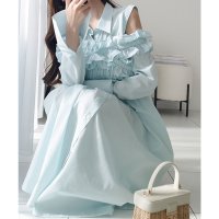 Classical Elf/クラシカルエルフ Classical Elf 【mily bilet】袖取外し可能！マルチウェイビスチェドッキングストライプシャツワンピース/508049745