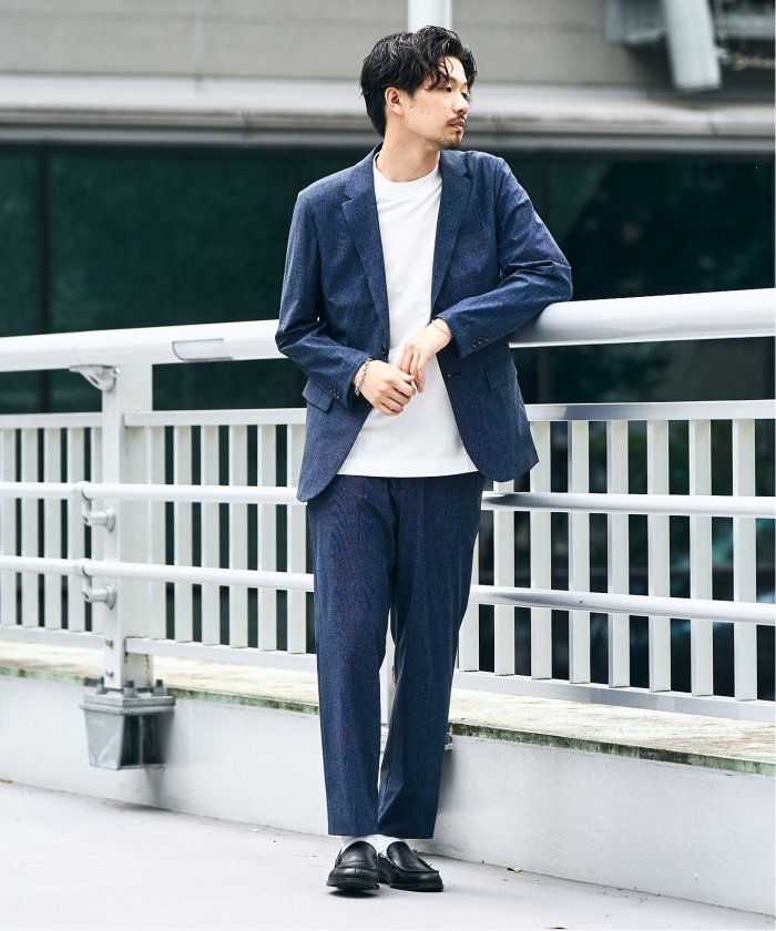 美品　エディフィス　スーツ　上下セットアップ　Ｍ　新品　オシャレ edifice セットアップ（ファッション）（サイズ（S/M/L）：S）の