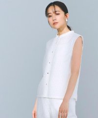 grove/繊細なレースで魅せるエンブロイダリーレースバンドカラーシャツ/508050109