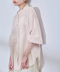 ROPE' PICNIC/着丈が選べるバンドカラー無地シアーシャツ/508050273