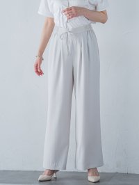 LAUTREAMONT/ロートレアモン LAUTREAMONT キレイ×リラックス アムンゼンワイドパンツ≪洗濯機で洗える≫/508050416