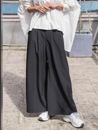 la.f…(Lsize)/ラ エフ エルサイズ la.f…(Lsize) 【大きいサイズ】【biyori】”楽ちんキレイ”リネン風ワイドパンツ≪洗濯機で洗える≫/508050422
