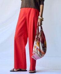 NIJYUSANKU（SMALL SIZE）/【Oggi5月号掲載/洗える】リネンレーヨンストレッチ ワイド パンツ/508050453