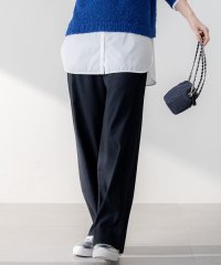 NIJYUSANKU（SMALL SIZE）/【Oggi5月号掲載/洗える】リネンレーヨンストレッチ ワイド パンツ/508050453